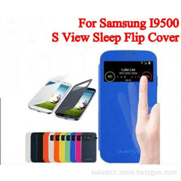 S-View Wake Sleep Flip Case for Samsung S4 I9500